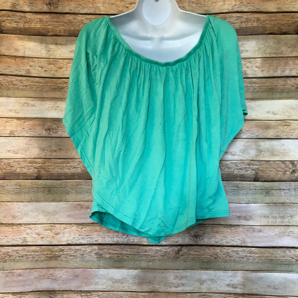 Boston Proper Ruffle Overlay Top - Picture 5 of 6